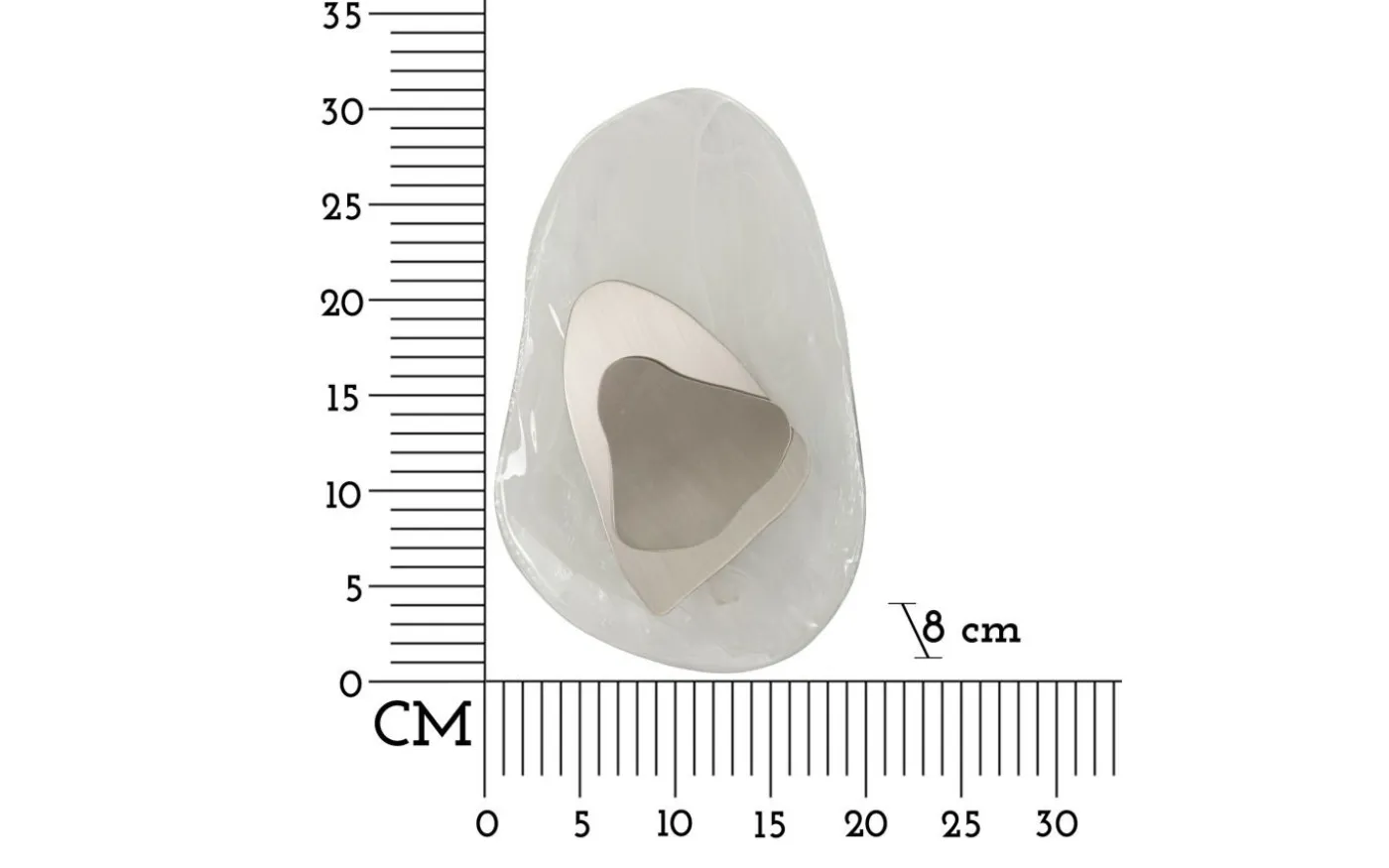 Ocean Vägglampa 31cm Silver