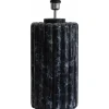 Odessa Lampfot 38cm Black Marble