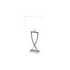 Omega Bordslampa 52cm Krom/Vit