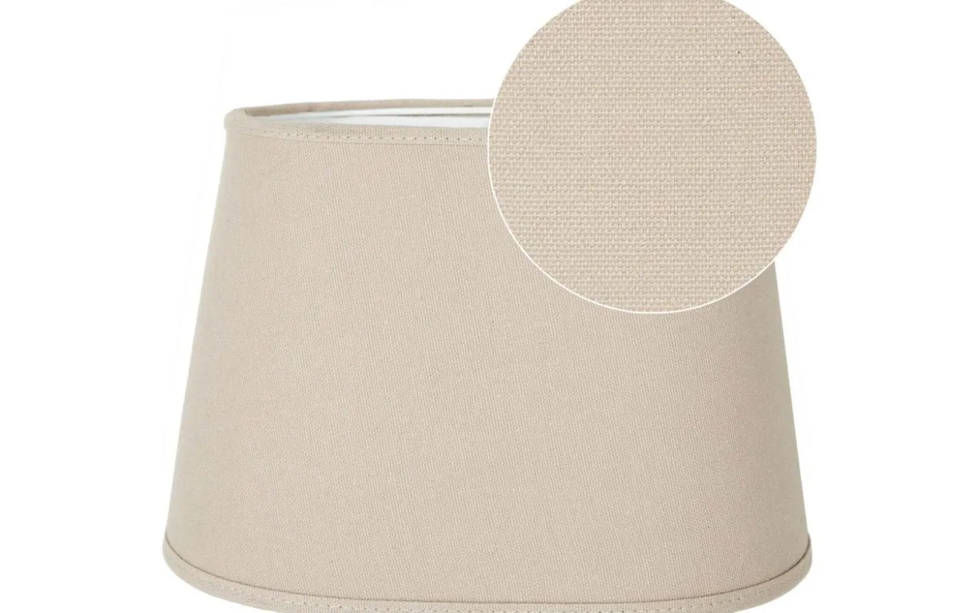 Omera Lampskärm Oval 20cm Franza Beige