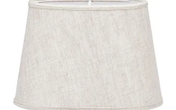 Omera Oval Lampskärm 20cm Lin Ljus Beige