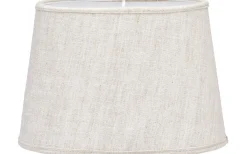 Omera Oval Lampskärm 23cm Lin Ljus Beige