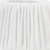 Omera Oval Lampskärm 27cm Veckad Classico Vit