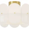 Omlott Plafond 53cm Mässing/Vit