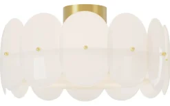 Omlott Plafond 53cm Mässing/Vit