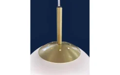 Opal Taklampa 30cm Matt Mässing