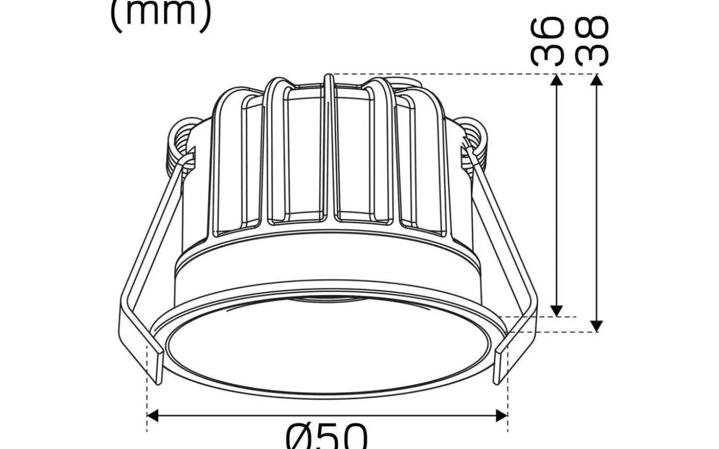Optic Deep XS Spotlight Dim to Warm 4W Vit IP44