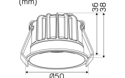 Optic Deep XS Spotlight 3000K 4W Vit IP44