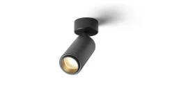 Optimus Takspotlight med Zoom 5,5cm Svart