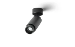 Optimus Takspotlight med Zoom 5,5cm Svart