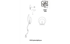 Orbit Bordslampa 32cm Beige/Travertin