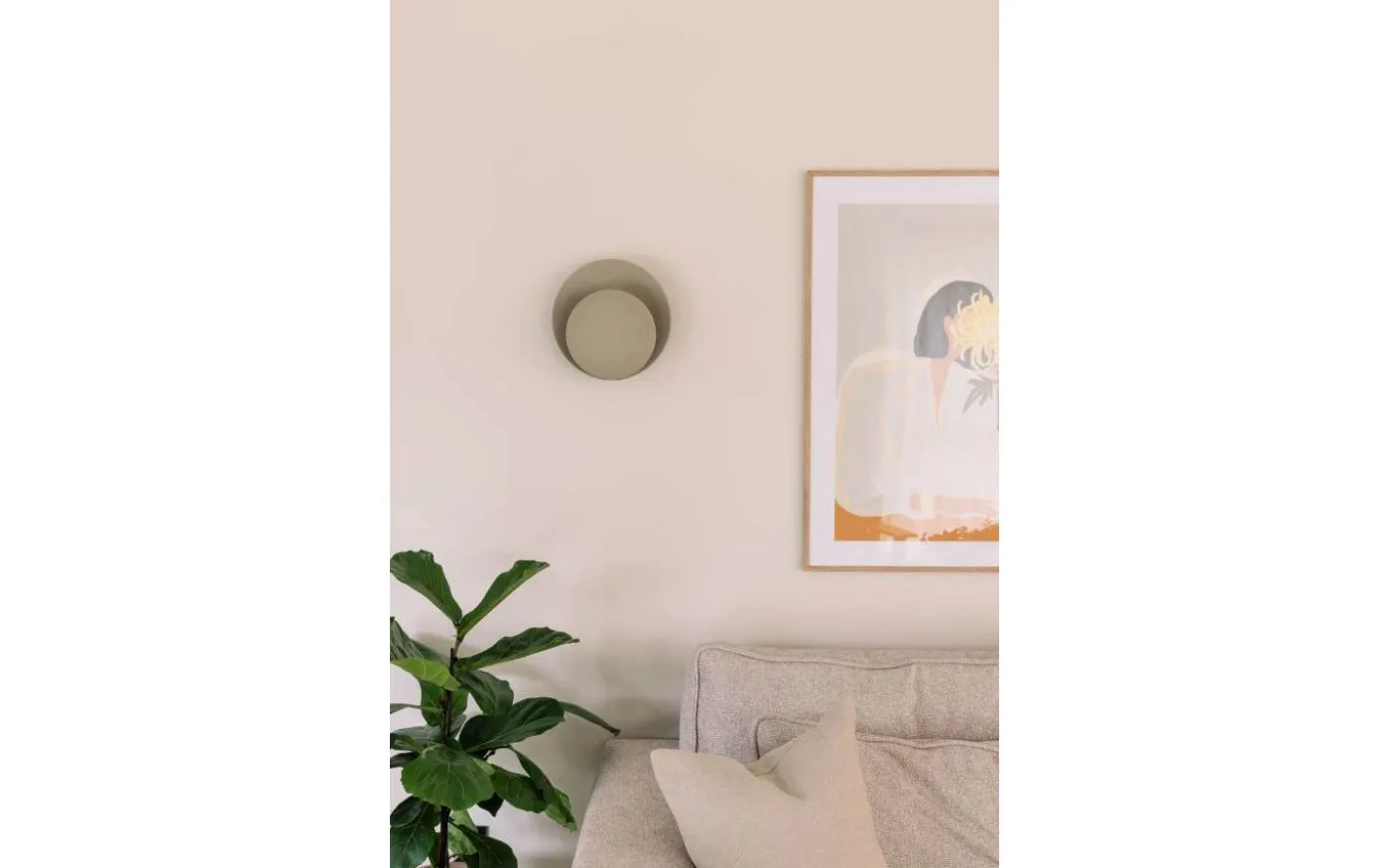 Orbit Vägglampa Beige