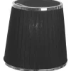 Organza Lampskärm Ø14cm Svart/Krom