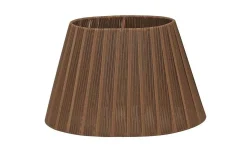 Organza Lampskärm Oval 22cm Brun