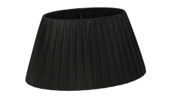 Organza Lampskärm Oval 28cm Svart