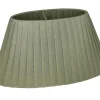 Organza Lampskärm Oval 28cm Grå
