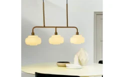 Ossett Taklampa 80cm Opal/Brons