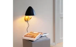 Oulu Vägglampa Svart/Mässing