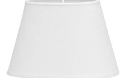 Oval Lampskärm 30cm Lin Classico Vit
