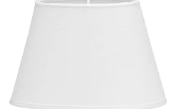 Oval Lampskärm 20cm Lin Classico Vit