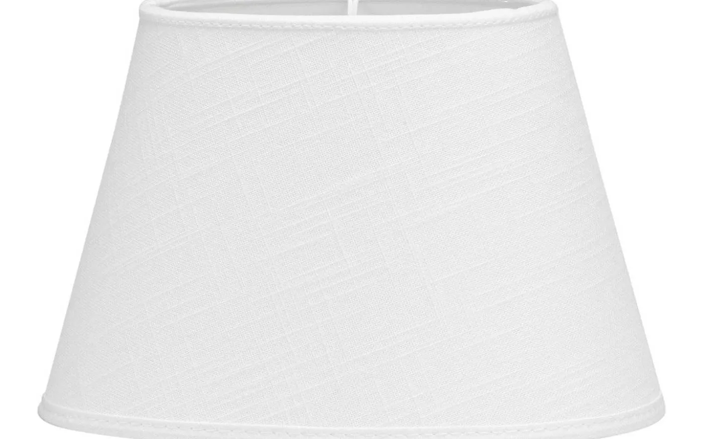 Oval Lampskärm 15cm Lin Classico Vit