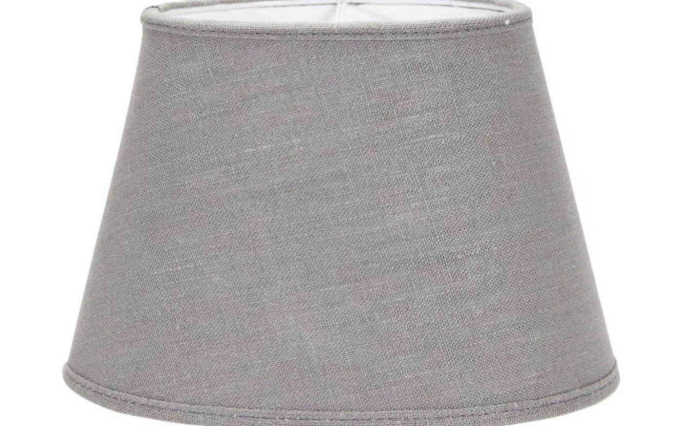 Oval Lampskärm 25cm Lin Grå