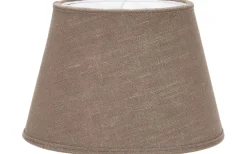 Oval Lampskärm 30cm Lin Mocka