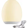 Oval Uppladdningsbar Nattlampa LED RGB+W 11cm