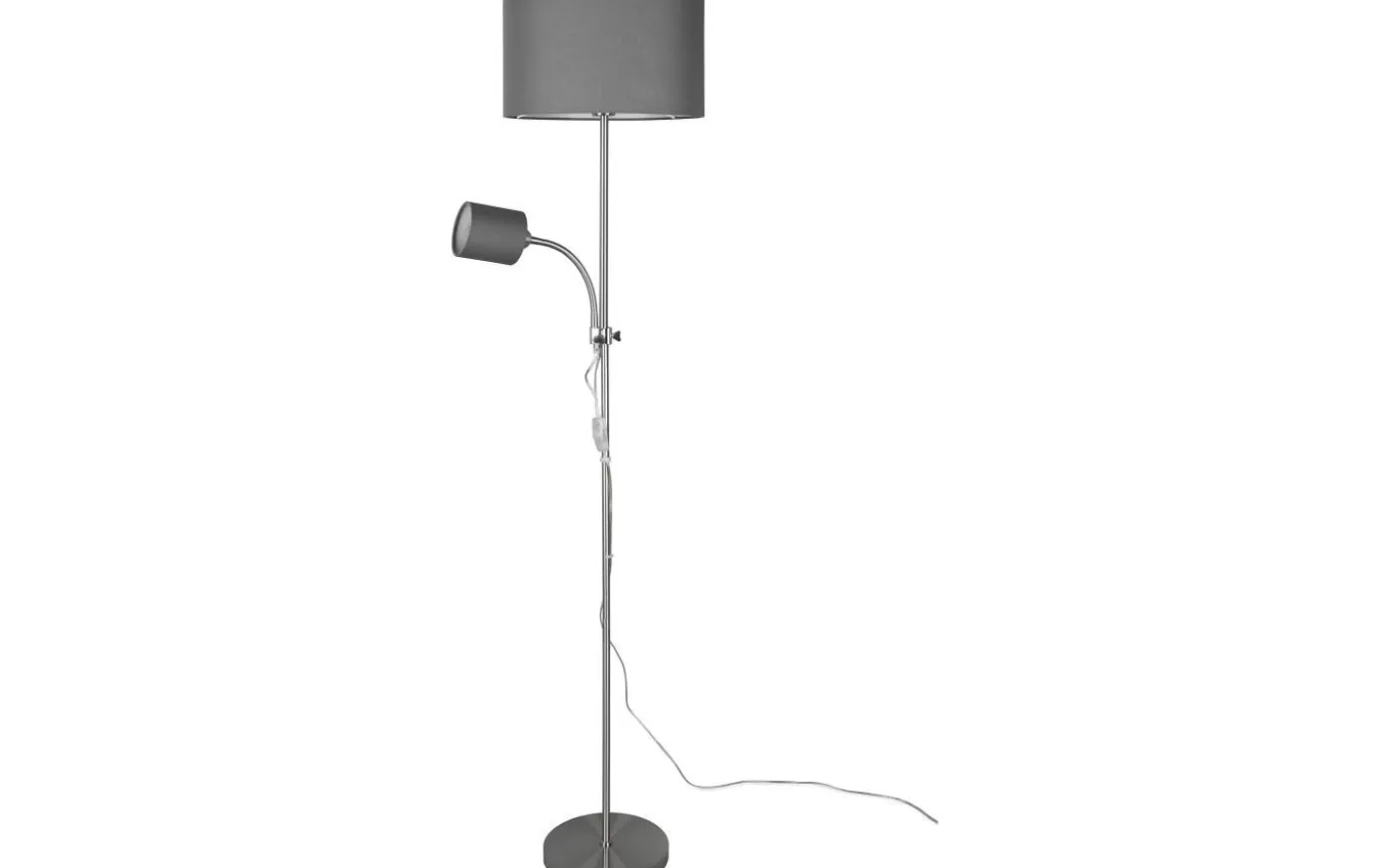 Owen Golvlampa E27+E14 grå
