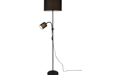 Owen Golvlampa E27+E14 svart