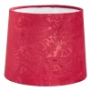 Paisley Lampskärm Ø20cm Sammet Vinröd