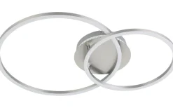 Palmaves Plafond 55cm LED 3000-6500K 9,5W med Fjärrkontroll Silver
