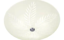 Palmblad Plafond 42cm Vit/Stål