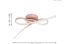 Palozza Plafond 70,5cm LED 3000K 31,5W Rosé