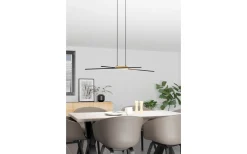 Panagria Taklampa 94cm LED 3000K 2x13W Svart/Natur
