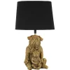 Paolo Bordslampa Hundar 43,8cm Guld/Svart