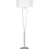 Paris II Golvlampa E27 borstat stål