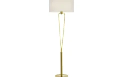 Paris II Golvlampa E27 matt mässing