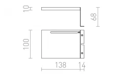 Paris Skåpsbelysning Krom LED 3W IP44 3000K