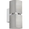 Passa Vägglampa LED 3000K 2x3W Krom/Nickel