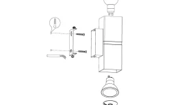 Passa Vägglampa LED 3000K 2x3W Krom/Nickel