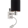 Pasteri Vägglampa LED 3000K 3,5W Nickel/Svart