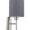 Pasteri Vägglampa Nickel/Grå