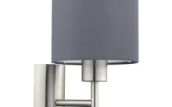 Pasteri Vägglampa Nickel/Grå