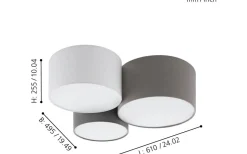 Pastore Plafond 61cm Färgmix