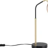 Paxton Skrivbordslampa E27 matt svart/guld