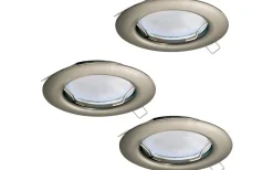 Peneto Spotlight 3-Pack GU10 LED 3000K 3x2,8W Nickel