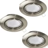 Peneto Spotlight 3-Pack GU10 LED 3000K 3x4,6W Nickel