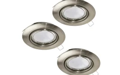 Peneto Spotlight 3-Pack GU10 LED 3000K 3x4,6W Nickel