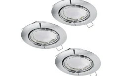 Peneto Spotlight 3-Pack GU10 LED 3000K 3x4,6W Krom